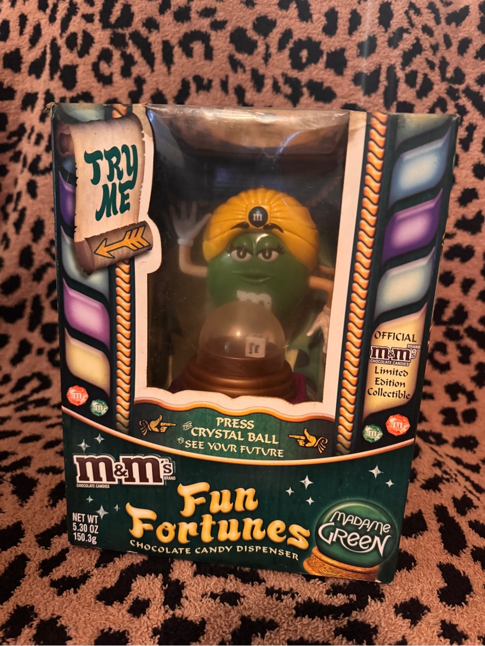M&M'S Madame Green Fun Fortunes Candy Dispenser - Green & Yellow